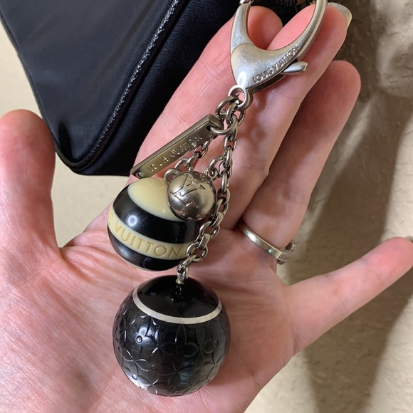 Louis Vuitton Mini Lin Croisette Charm Silver hardware Bag Charm/keychain - Picture 3 of 6